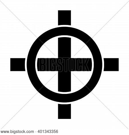 Celtic Cross Icon On White Background. Vector Illustration.