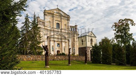 Sumskas, Lithuania - September 23, 2017: Church Of St Michael The Archangel In Sumskas, Lithuania. B