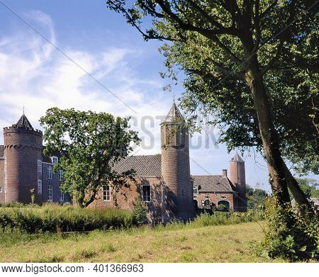 Westhove Castle, Located Between Domburg And Oostkapelle, Province Of Zeeland, The Netherlands. As A