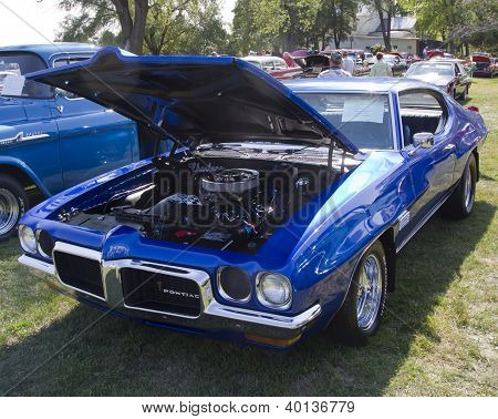 กีฬา Lemans พันเทียค 1970 สีฟ้า