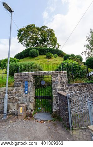 Bala; Uk: Sep 20, 2020: The Medieval Castle Mound Known As Tomen Y Bala Is Now A Garden Feature, Ope