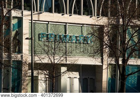 Prague, Czech Republic, 12-30-2020. Primark, One Of The Iconic Brands In Prague, Exhibiting Their Br