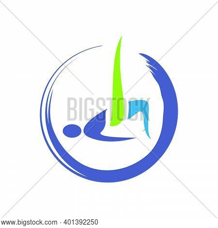 Sporty Abstract Healthy People Logo Design Vector Illustrations
