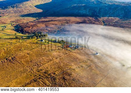 Donegal Covered With Fog From Crove Upper To Teelin - Ireland