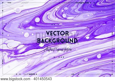 Fluid Art Texture. Background With Abstract Iridescent Paint Effect. Liquid Acrylic Picture That Flo