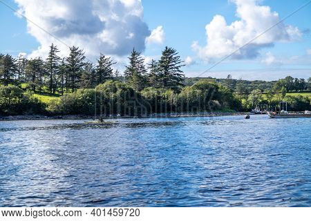 The Landscape At The Pier In Bruckless In County Donegal - Ireland.