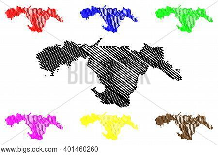 Kisumu County (republic Of Kenya, Nyanza Province) Map Vector Illustration, Scribble Sketch Kisumu M