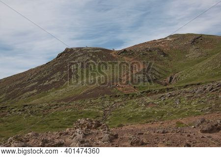 Seltun Geothermal Area In Krysuvik, Reykjanes Peninsula, Iceland