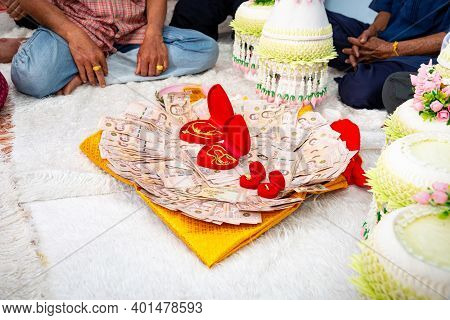 Wedding Dowry, The Dowry Marriage In Thailand, Thailand Wedding, Ceremony.