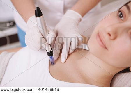 Cropped Shot Of A Young Woman Receiving Mesotherapy Treatment By Beautician