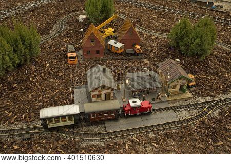 Stuttgart, Germany, 09 December 2016.  Miniature Railway On The Traditional Christmas Market.