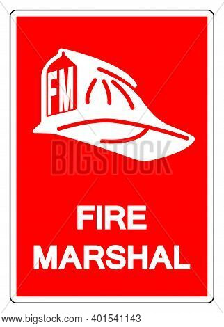 Fire Marshal Symbol Sign ,vector Illustration, Isolate On White Background Label .eps10