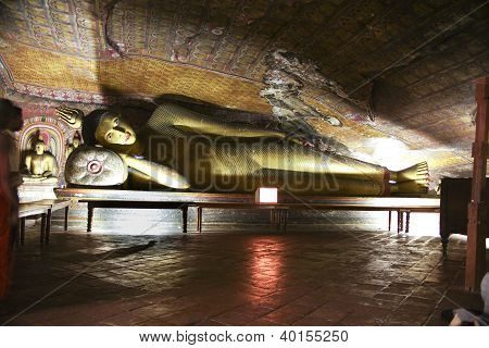 Laotse ja maalaus Dambullah, Sri Lankan kuuluisa Rock-Tempel