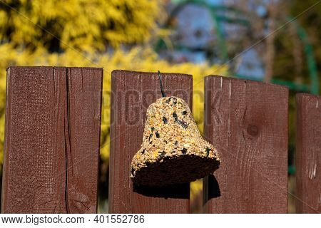 Bell From Various Grains, A Delicacy For All The Birds In The Garden
