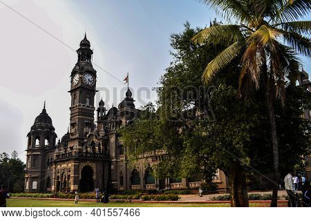 Kolhapur, Maharashtra, India- December 14th 2019; Picture Of Popular Palace In Kolhapur City New Pal