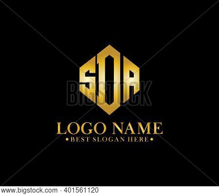Sda Diamond Alphabet Logo Design Concept Company