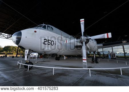Soesterberg, Netherlands - November 10, 2020: Breguet Br.1150 Atlantic On Display At Military Museum