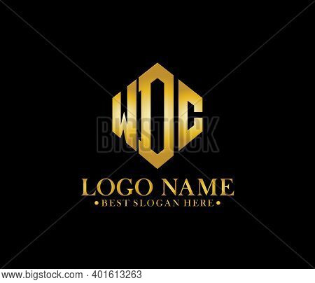Wdc Diamond Alphabet Modern Logo Design Concept