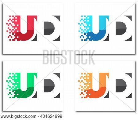 Ud Creative Pixel Logo Design Company Concept