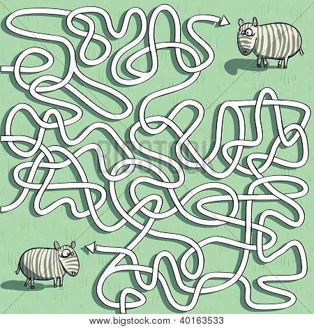 Zebre labirinto gioco