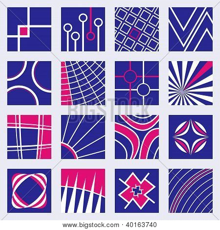 Set de conceptions de Logo abstrait