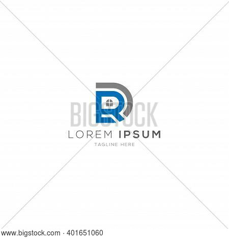 Real State Logo Dr Latter Logo Design Template Vector