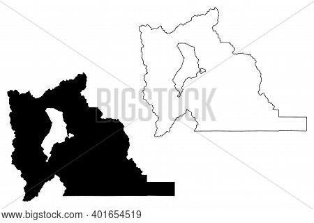 Utah County, State Of Utah (u.s. County, United States Of America, Usa, U.s., Us) Map Vector Illustr
