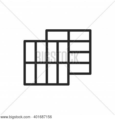Paving Slabs Color Line Icon. Pictogram For Web Page, Mobile App, Promo.