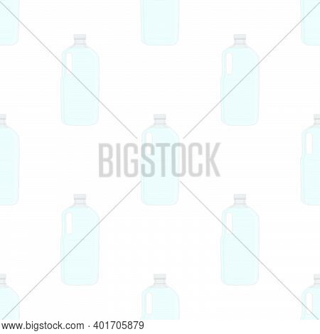 Illustration On Theme Set Identical Types Plastic Bottles For Drinking Water. Water Pattern Consisti