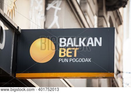Vienna, Austria - June 8, 2019: Balkan Bet Logo Taken On Their Shop For Belgrade. Balkan Bet Is A Se