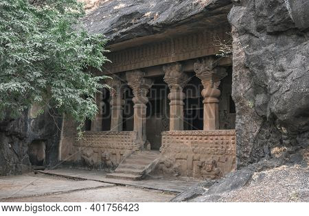 The Nasik Caves Or Pandavleni Caves Known As The Pandu Caves, Also Known As The Buddhist Trirashmi C