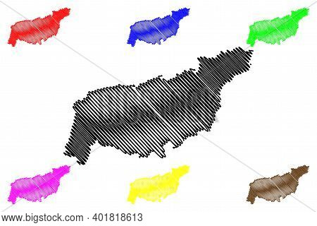 Vihiga County (republic Of Kenya, Western Province) Map Vector Illustration, Scribble Sketch Vihiga 