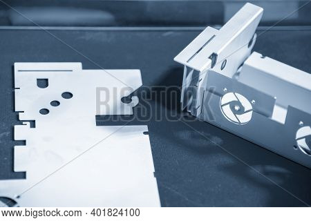 The Sample Of Sheet Metal Product    By Bending Machine And Laser Cutting Process. The Sample Part O