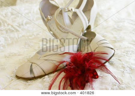 Ladies Strap Shoe With Brooch