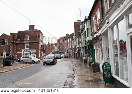 Shops On East Street In Blandford Forum, Dorset In The Uk, Taken On The 26th October 2020