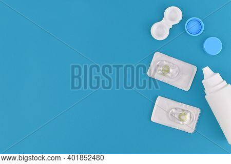 Two Hazel Green Colored Circle Lenses In Package, A Type Of Contact Lenses To Enlarge Eyes And Chang