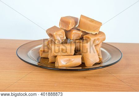 Polish Traditional Milk Toffee Candies Krowki Meaning Little Cows.