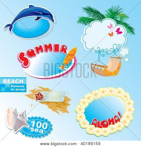 Sommer Strand Bilder und Elemente