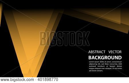 Abstract Background With Geometric And Gradinet Style With Orange And Black Elegant Color Suitable F