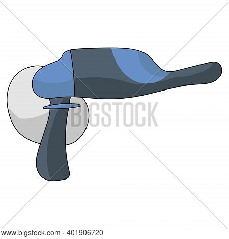Electric Sander, Blue Cartoon Style Tool, Surface Treatment And Repair Instrument Vector Illustratio