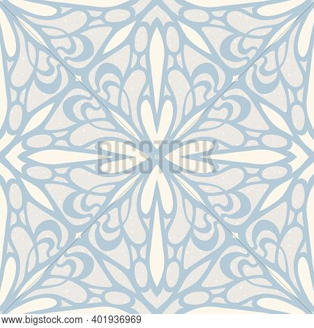 Seamless Pattern, Background. Colored Vector Illustration In Art Nouveau Style, Vintage, Old, Retro 