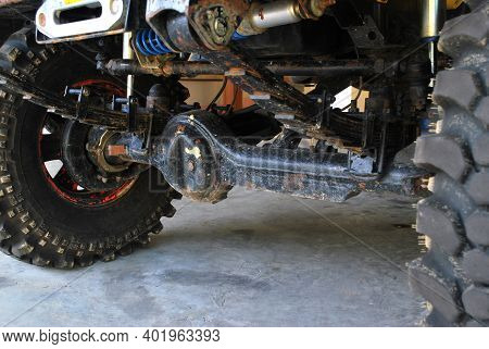 The Lower Compartment Of The Car 4 Wd.
