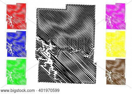 Benton County, Missouri (u.s. County, United States Of America, Usa, U.s., Us) Map Vector Illustrati