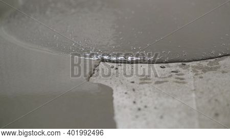 Fill The Floor With A Solution. Filling The Floor With A Special Solution. Filling The Surface With 