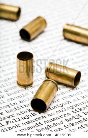 Bellet Shells Over Iraakse steden