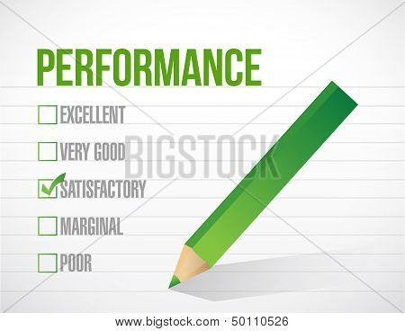 Satisfactory Performance Review Illustration