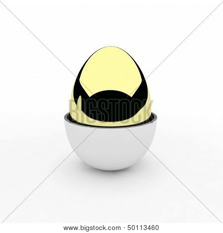 3D Render Of Egg