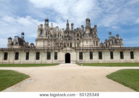 Castle of Chambord in Cher Valley France