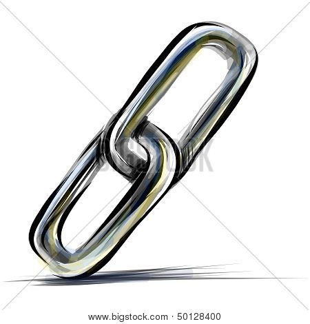 Strong link chain concept vector Illustration