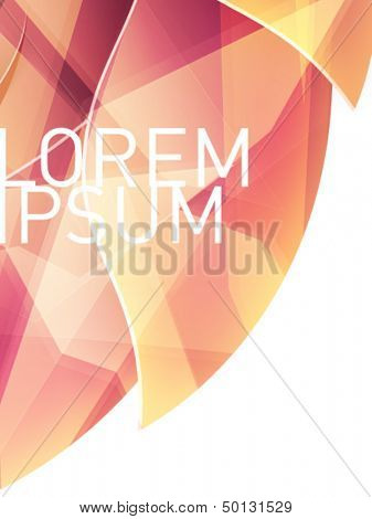 abstract vector shape - text easily removable